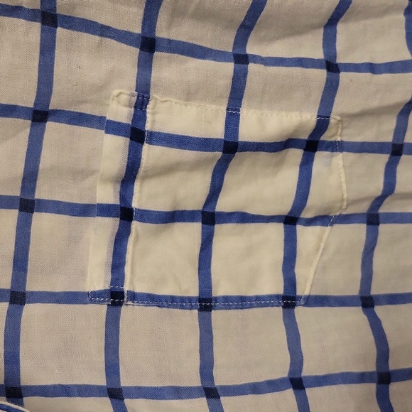 Frank & Eileen button up shirt gingham blue and white Style Barry - Picture 5 of 7